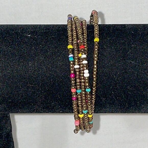 Spiral Beaded Bracelet  - Picture 1 of 3